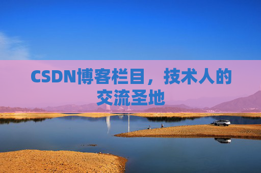 CSDN博客栏目，技术人的交流圣地